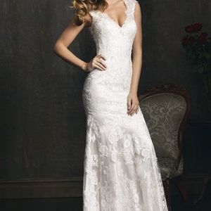 Allure Ivory Over Champagne Lace Satin 9068